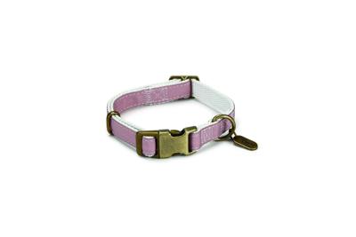 Designed by lotte virante - halsband hond - roze - 26-40 cm