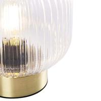 QAZQA Art Deco tafellamp messing - Karel - thumbnail