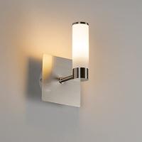QAZQA Moderne badkamer wandlamp staal IP44 - Bath - thumbnail