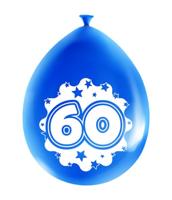 Party Ballonnen Hoera 60 Jaar - 8 Stuks - thumbnail