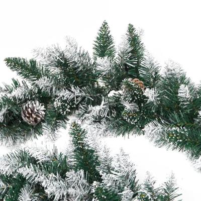 VidaXL Kerstslinger met led-lampjes 5,2 m pvc groen