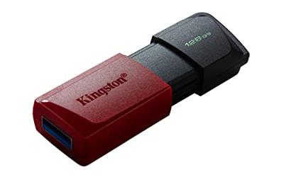 Kingston Kingston DataTraveler Exodia M - USB-Fla USB-stick Retail 128 GB Zwart/blauw DTXM/128GB USB-A 3.2 Gen 1