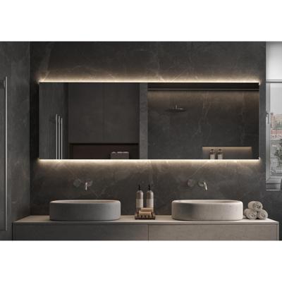Spiegel London 200x70 cm met Indirecte Verlichting Onder & Boven, Incl. Verwarming & Dimbare Sensor