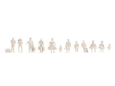 NOCH 14985 H0 Zittend en staand figuren Ongeverfd, Zittend, Staand - thumbnail