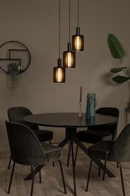 Lucide LAMBRES - Hanglamp - 3xE27 - Zwart