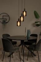 Lucide LAMBRES - Hanglamp - 3xE27 - Zwart - thumbnail