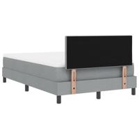 Boxspringbed met matras met matras Lichtgrijs 120 x 200 cm Stof - thumbnail
