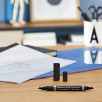 Permanente markeerstift Staedtler Lumocolor 348 Zwart (10 Stuks) - thumbnail