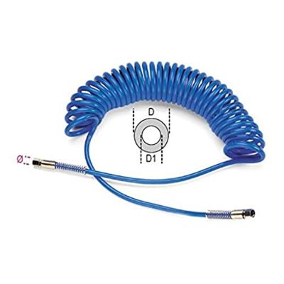 Beta polyuretheen spiraalslang, 95 Shore, uittrekbaar tot 15 m 1915C/L 8X12 - 019150115