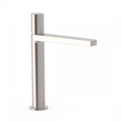Wastafelmengkraan Tres Project 1-Knop Uitloop Recht 19.7 cm Rond RVS Tres