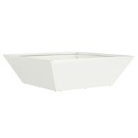 Tuin Kom Plantenbak 5 pcs Wit 50 x 50 x 15 cm Staal - thumbnail