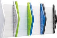 Folderhouder | H540xB280xD80mm | DIN A4 hoog | zilver | 1 stuk - H62701-00 - thumbnail