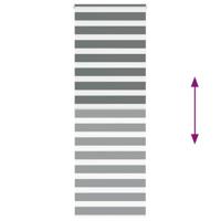 VidaXL Zebra rolgordijn 75x230 cm stofbreedte 70,9 cm donkergrijs - thumbnail