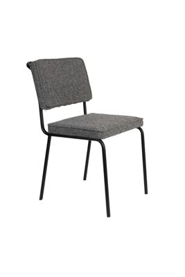 Zuiver Eetkamerstoel 'Buddy' Gerecyclede stof, kleur Zwart