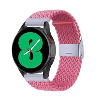 By Qubix - Compatible met Garmin Approach S12 / S40 / S42 - Braided nylon bandje - Roze - Compatible Garmin bandje - Bandbreedte: 20mm - thumbnail