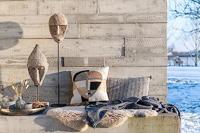 J-Line wanddecoratie figuur Abstract Alabasia - hout - grijs - thumbnail