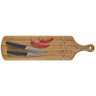 Richardson Sheffield Terrazzo Snijplank + 2 Messen Bamboe Richardson Sheffield Terrazzo Snijplank + 2 Messen Bamboe