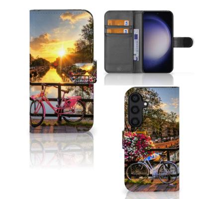 Samsung Galaxy S24 | Flip Cover | Amsterdamse Grachten | Portemonnee hoesje
