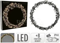 Lichtkrans Metaal Zwart 400 LED Ø48cm - thumbnail