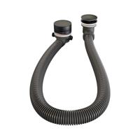 Brauer Mat Zwarte Badvulcombinatie - Stijlvolle Messing Badafvoer - thumbnail