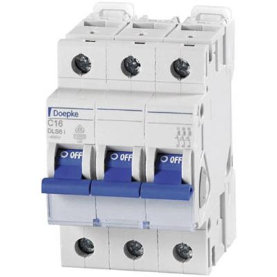 Doepke 09916293 DLS6I C16A 3polig 10KA Zekeringautomaat 3-polig 16 A 230 V, 400 V Doepke 09916293 DLS6I C16A 3polig 10KA Zekeringautomaat 3-polig 16 A 230 V, 400 V