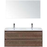 Dante Badmeubelset 120 cm - Tabacco - Keramische Wastafel Wit Enjoy met Spiegel - thumbnail