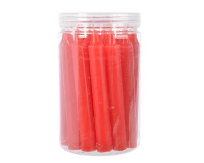 Dinerkaars wax d1h10 cm k.rood 22st - Decoris