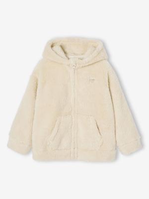 Cocooning vestje voor meisjes Nacht ecru