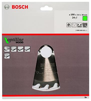 Bosch Professional Cirkelzaagblad PRO Wood | Ø 190 x 2,6 x 30mm 24T - 2608640615 Bosch Professional Cirkelzaagblad PRO Wood | Ø 190 x 2,6 x 30mm 24T - 2608640615