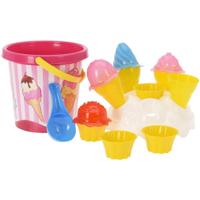 Strandemmer met ijsjes 17cm - thumbnail