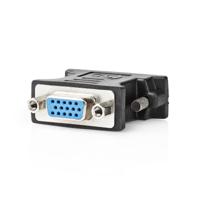 DVI - VGA-Adapter | DVI-D 24+1-Pins Male - VGA Female | Zwart - thumbnail
