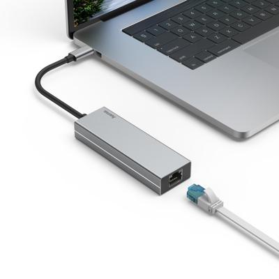 Hama USB-C-hub Multiport 4-poorts 2x USB-A USB-C LAN/ethernet