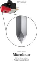 Audio Technica AT-VM95ML dual Moving Magnet cartridge, MicroLine stylus naakt - thumbnail