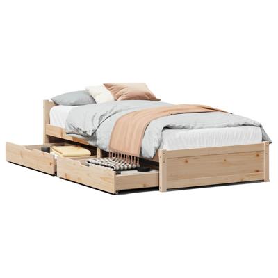 Bedframe zonder matras massief grenenhout 120x200 cm