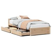Bedframe zonder matras massief grenenhout 120x200 cm - thumbnail