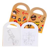 Kleurboekje met Stickers Piraat - thumbnail