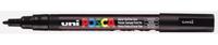 Uni Posca pc3m acrylmarker zwart - ronde punt tot 1,3 mm - thumbnail