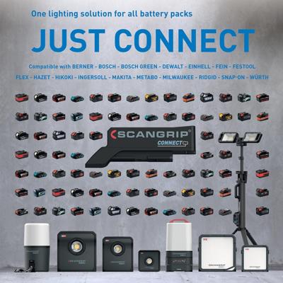 Scangrip Connector Makita Accu 18V - 03.6148C - 03.6148C Scangrip Connector Makita Accu 18V - 03.6148C - 03.6148C