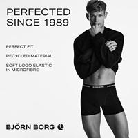 Bjorn Borg boxershorts cotton stretch 3-pack zwart - thumbnail