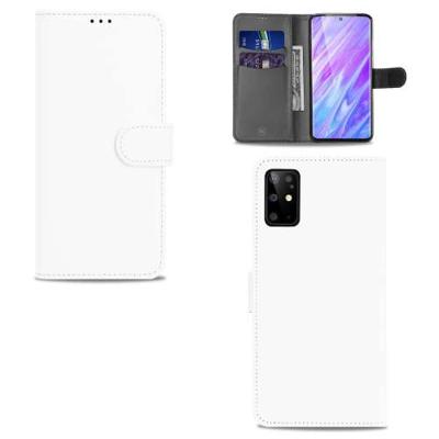 Bookcase Samsung Galaxy S20 Hoesje Wit met Pasjeshouder Bookcase Samsung Galaxy S20 Hoesje Wit met Pasjeshouder