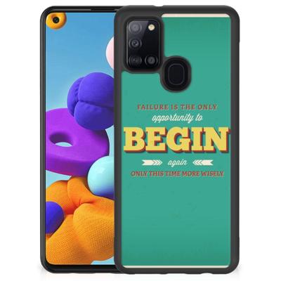 Samsung Galaxy A21s Hoesje met Quotes Quote Begin