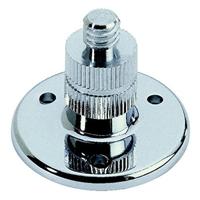 Adam Hall Bevestigingsplaat voor zwanenhals chroom - thumbnail