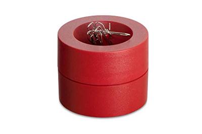 Papercliphouder MAUL Pro magnetisch Ø73x60mm rood