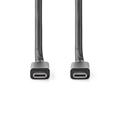 Nedis USB 3.2 Gen 2x2 20Gbps 100W USB Type-C 2m Zwart