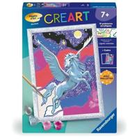 CreArt Kids 18x24cm Sparkling Pegasus, Schilderen op nummer Kit, Art Numbers, Leeftijd 7+, 25830, Ravensburger - thumbnail