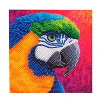 Diamond painting papegaai kaart maken - thumbnail