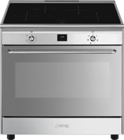 Smeg CG90IXT9 fornuis Vrijstaand fornuis Inductiekookplaat zones Roestvrijstaal A - thumbnail