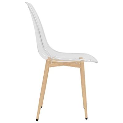 Eetkamerstoelen 4 st PET transparant Eetkamerstoelen 4 st PET transparant
