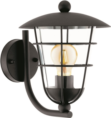 EGLO PULFERO Buitengebruik muurverlichting Zwart E27 EGLO PULFERO Buitengebruik muurverlichting Zwart E27