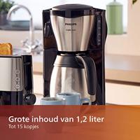Philips café Gaia koffieapparaat met thermische kan - RVS/zwart - HD7549/20 - thumbnail